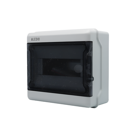 Cofret etans, aparent, 9 module, 1 rand, IP65, protectie UV, Aledio A09M1R, , alternativo.ro