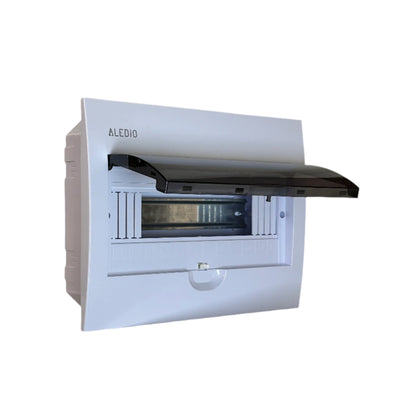 Tablou policarbonat, incastrat, 12 module, 1 rand, IP50, Aledio A12M1ST, , alternativo.ro