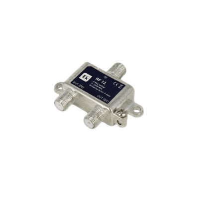Splitter CATV, cu conector F, 5÷2400MHz, 2 iesiri, Ekselans 141001, , alternativo.ro