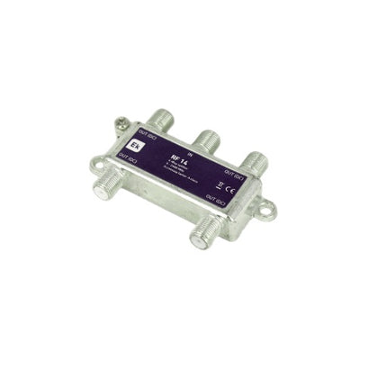 Splitter CATV, cu conector F, 5÷2400MHz, 4 iesiri, Ekselans 141003, , alternativo.ro