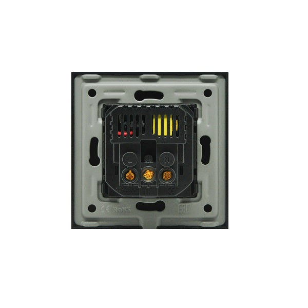 Priza simpla, standard german, 2P+T, 16A, cu USB tip A+C, 2.1A, rama din sticla, negru, Aledio A1PACN, 3, alternativo.ro