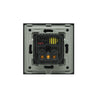 Priza simpla, standard german, 2P+T, 16A, cu USB tip A+C, 2.1A, rama din sticla, negru, Aledio A1PACN