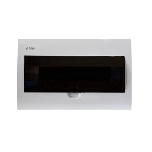 Tablou policarbonat, incastrat, 18 module, 1 rand, IP50, Aledio A18M1ST