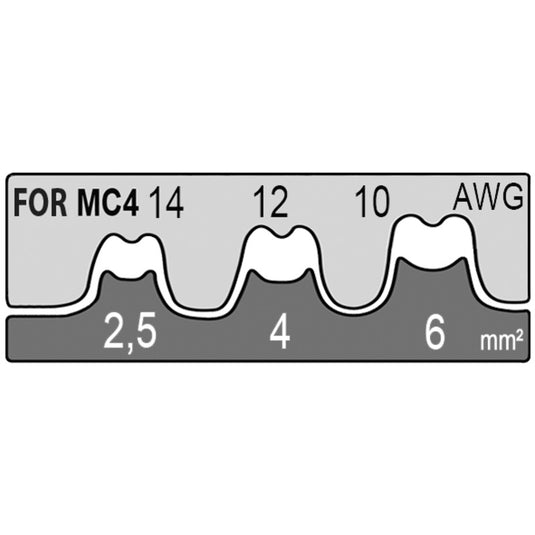 Bacuri de sertizare pini MC4, 2.5-6 mm², Haupa 211659/E