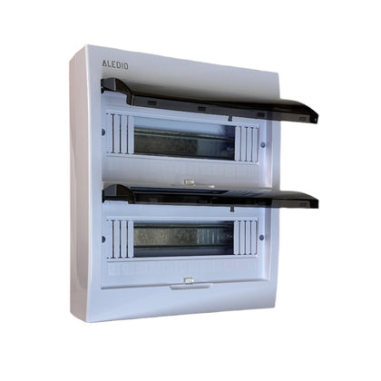 Tablou policarbonat, aparent, 24 module, 2 randuri, IP50, Aledio A24M2PT, , alternativo.ro