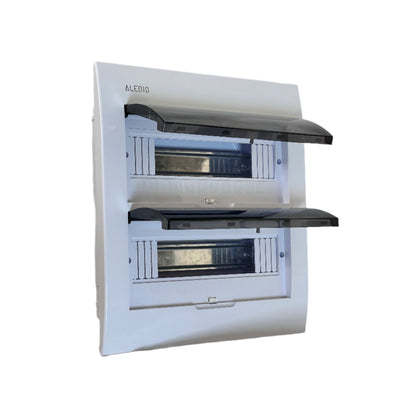 Tablou policarbonat, incastrat, 24 module, 2 randuri, IP50, Aledio A24M2ST, , alternativo.ro