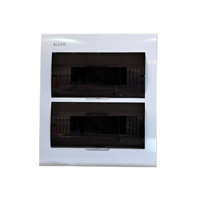 Tablou policarbonat, incastrat, 24 module, 2 randuri, IP50, Aledio A24M2ST, , alternativo.ro