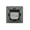 Intrerupator inteligent dublu, cu touch, rama din sticla, WiFi, negru, Aledio A02WFN