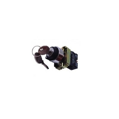 Intrerupator rotativ cu retinere si cheie, 0-1, 1ND, 10A, negru, Freder 32-780, , alternativo.ro
