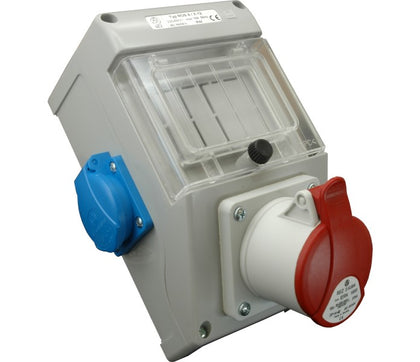 Panou de distributie, pentru organizare santier, ROS 4/x-12/S (1xPriza 5x16A + 2xPriza schuko), SEZ 34-412, , alternativo.ro