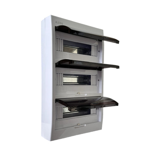 Tablou policarbonat, aparent, 36 module, 3 randuri, IP50, Aledio A36M3PT