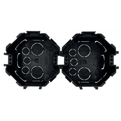 Doza de aparat, conectabila, octogonala, Ø67x50mm, montaj ingropat, negru, Dabler 39-01040, , alternativo.ro