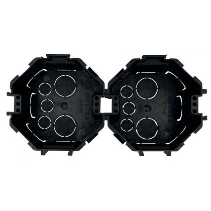 Doza de aparat, conectabila, octogonala, Ø67x50mm, montaj ingropat, negru, Dabler 031301, alternativo.ro