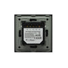 Intrerupator inteligent triplu, cu touch, rama din sticla, WiFi, negru, Aledio A03WFN