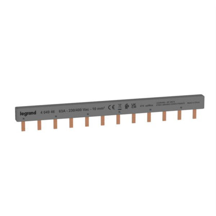 Bara de alimentare, tip pieptan, 2P, 6 module, Legrand 404946, , alternativo.ro