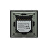 Intrerupator inteligent cvadruplu, cu touch, rama din sticla, WiFi, negru, Aledio A04WFN