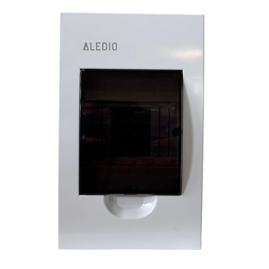 Tablou policarbonat, incastrat, 4 module, 1 rand, IP50, Aledio A04M1ST