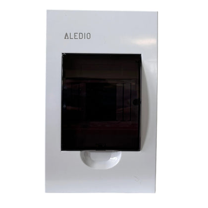 Tablou policarbonat, incastrat, 4 module, 1 rand, IP50, Aledio A04M1ST, , alternativo.ro
