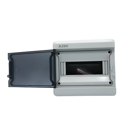 Cofret etans, aparent, 9 module, 1 rand, IP65, protectie UV, Aledio A09M1R, , alternativo.ro