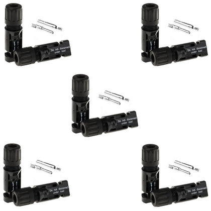 Set 5 conectori pentru cablu solar, MC4, 4÷6mm², 1500V DC, Aledio, , alternativo.ro