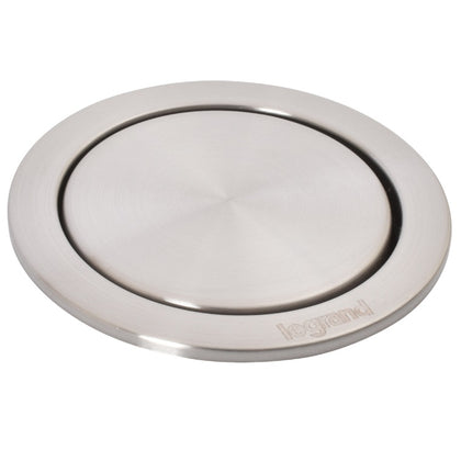 Stalp de prize, incorporabil in blat, 3 x priza 2P+T + 1 x încărcător USB A + 1 x încărcător USB C, negru/finisaj metalic, INCARA™ Tower 60, Legrand 654974, , alternativo.ro