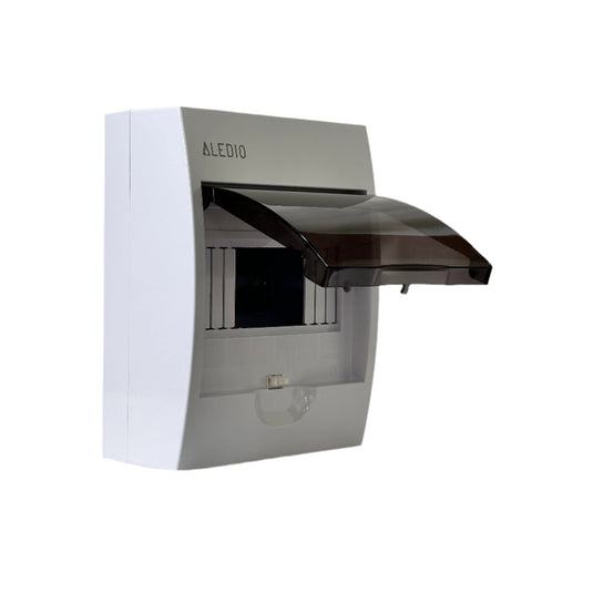 Tablou policarbonat, aparent, 6 module, 1 rand, IP50, Aledio A06M1PT