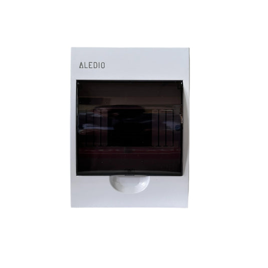 Tablou policarbonat, aparent, 6 module, 1 rand, IP50, Aledio A06M1PT