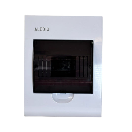 Tablou policarbonat, incastrat, 6 module, 1 rand, IP50, Aledio A06M1ST