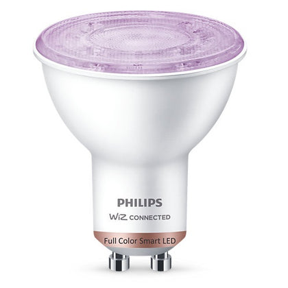 Bec LED RGB inteligent spot, GU10, 4.7W, lumina multicolora, Wi-Fi, Bluetooth, Philips 8719514372344, , alternativo.ro