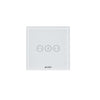 Intrerupator inteligent pentru jaluzele, cu touch, rama din sticla, WiFi, alb, Aledio A1DWFA