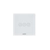 Intrerupator inteligent dimabil, cu touch, rama din sticla, WiFi, alb, Aledio A1VWFA