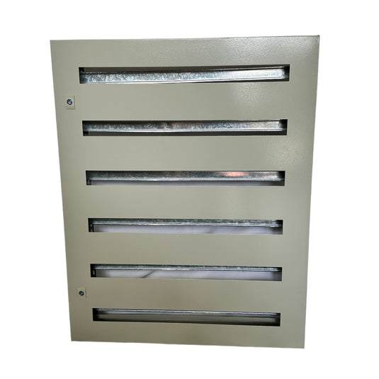 Sasiu pentru tablou metalic 1000x800x250, 6 randuri, 198 posturi, gri, Aledio ACH1082