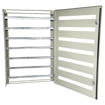 Sasiu pentru tablou metalic 1200x800x250, 7 randuri, 231 posturi, gri, Aledio ACH1282, , alternativo.ro