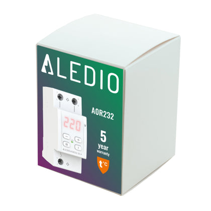 Releu monitorizare tensiune, monofazat, 32A, Aledio A0R232, , alternativo.ro
