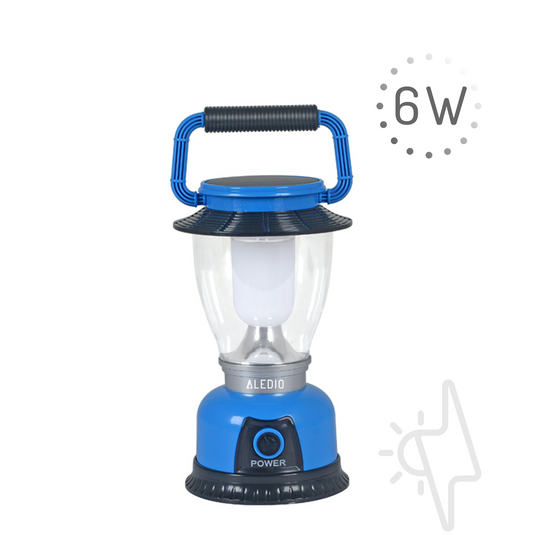 1 x Kit sistem solar, 20W, 12Ah, cu lanterna si iesire USB, 3 becuri LED, panou solar inclus, Aledio + 1 x Lanterna LED, solara, multifunctionala, 5W, 2000mAh, Aledio + 1 x Felinar LED, solar, reincarcabil, 6W, 800mAh, albastru, Aledio