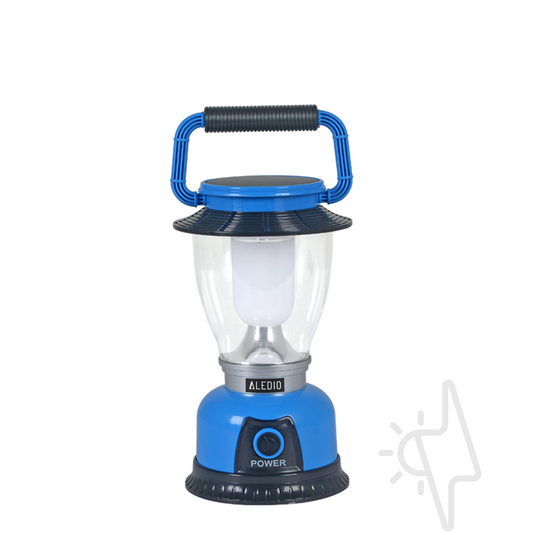 Felinar LED, solar, reincarcabil, 6W, 800mAh, albastru, Aledio