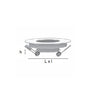 Spot incastrat, rotund, Ø100mm, GU10, IP20, alb, Borsan BL-GU-1002