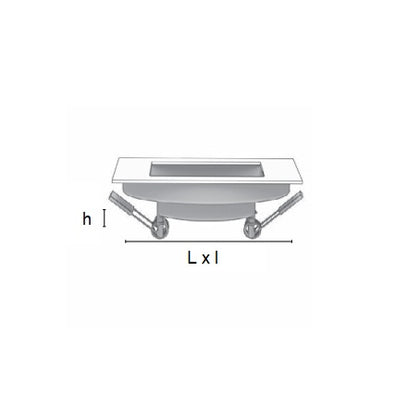 SPOT INCASTRAT PATRAT 100x100mm GU10 IP20 ALB BL-GU-1004, alternativo.ro