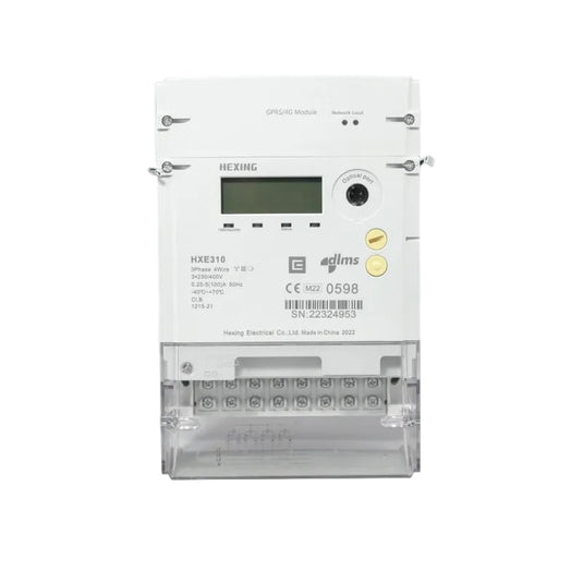Contor de energie electrica, inteligent, trifazat, direct conectat, 100A, Hexing HXE310