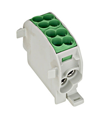 Clema de derivatie, 25mm², 1P, Cu-Al, izolata, Galben/Verde, Schrack Technick IKA26130