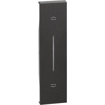 Tasta intrerupator storuri, iluminabila, 1 modul, negru, Living Now KG05, , alternativo.ro