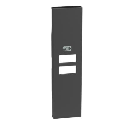 Placa incarcator USB dublu, 1 modul, negru, Living Now KG13C, , alternativo.ro