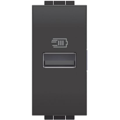Incarcator USB, tip A, 1 modul, 5V, 1500mA, Antracit, Living Light L4191A, alternativo.ro