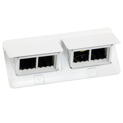 Doza Pop-Up, neechipata, 8 module (2x4m), Alb, INCARA™ Legrand 654004, , alternativo.ro