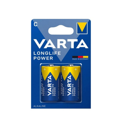 Baterie alcalina, C, 1.5V, LR14, LongLife Power, 2 buc/blister, Varta, 1, alternativo.ro