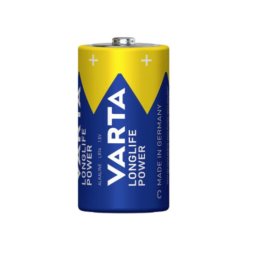 Baterie alcalina, C, 1.5V, LR14, LongLife Power, 2 buc/blister, Varta