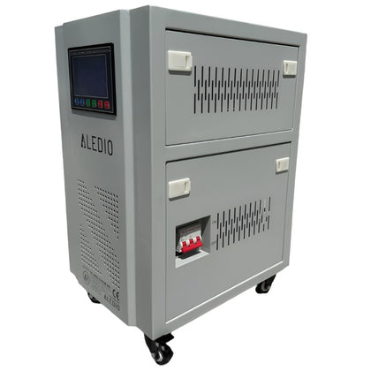 Stabilizator automat de tensiune, trifazic, cu servomotor, 12000VA, 9600W, Aledio TNS12KVA, , alternativo.ro