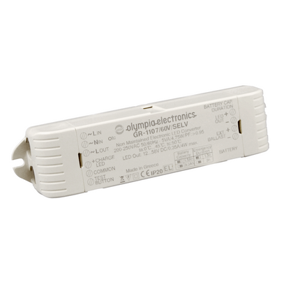 Convertor corpuri de iluminat cu LED, 12-58V DC, 3h, Olympia Electronics 30-GR-1107/60V/B-973/HT/3H, , alternativo.ro