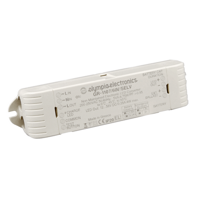 Convertor corpuri de iluminat cu LED, 12-58V DC, 3h, Olympia Electronics 30-GR-1107/60V/B-973/HT/3H, alternativo.ro