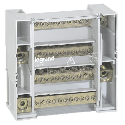 Repartitor modular, 4P, 250A, 9 module, Legrand 004877, alternativo.ro